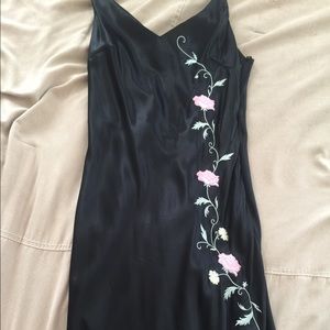 Black Evening Gown with flowers 🌹